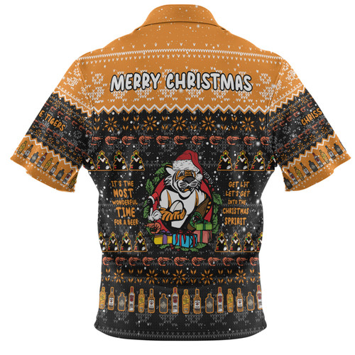 Wests Tigers Christmas Custom Hawaiian Shirt - Chrissie Spirit Hawaiian Shirt Wests Tigers Christmas Custom Hawaiian Shirt - Chrissie Spirit Hawaiian Shirt