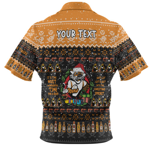 Wests Tigers Christmas Custom Hawaiian Shirt - Chrissie Spirit Hawaiian Shirt Wests Tigers Christmas Custom Hawaiian Shirt - Chrissie Spirit Hawaiian Shirt
