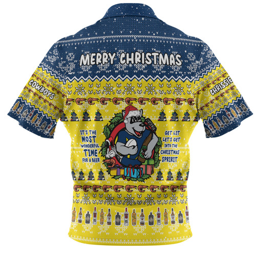 North Queensland Cowboys Christmas Custom Hawaiian Shirt - Chrissie Spirit Hawaiian Shirt North Queensland Cowboys Christmas Custom Hawaiian Shirt - Chrissie Spirit Hawaiian Shirt