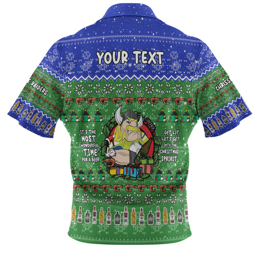 Canberra Raiders Christmas Custom Hawaiian Shirt - Chrissie Spirit Hawaiian Shirt Canberra Raiders Christmas Custom Hawaiian Shirt - Chrissie Spirit Hawaiian Shirt