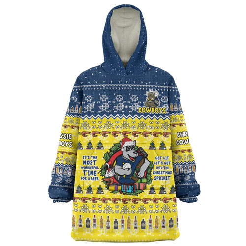 North Queensland Cowboys Christmas Custom Snug Hoodie - Chrissie Spirit Snug Hoodie