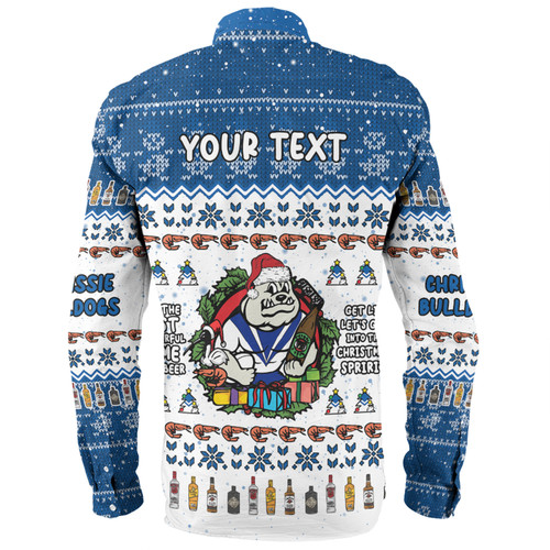 Canterbury-Bankstown Bulldogs Christmas Custom Long Sleeve Shirt - Chrissie Spirit Long Sleeve Shirt