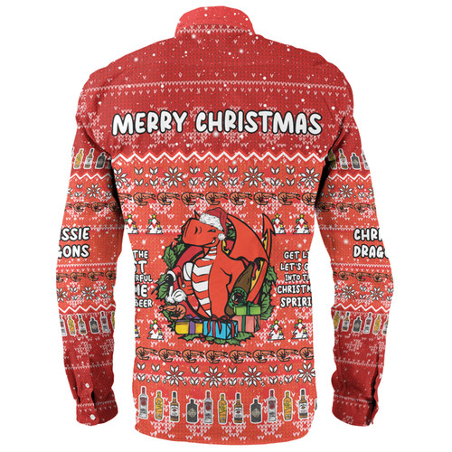 St. George Illawarra Dragons Christmas Custom Long Sleeve Shirt - Chrissie Spirit Long Sleeve Shirt St. George Illawarra Dragons Christmas Custom Long Sleeve Shirt - Chrissie Spirit Long Sleeve Shirt