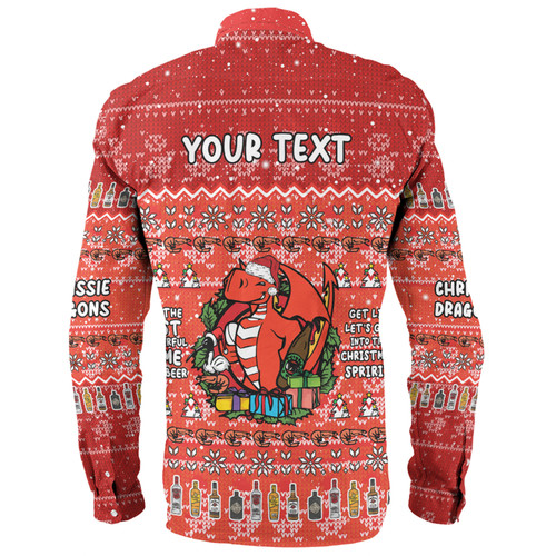 St. George Illawarra Dragons Christmas Custom Long Sleeve Shirt - Chrissie Spirit Long Sleeve Shirt St. George Illawarra Dragons Christmas Custom Long Sleeve Shirt - Chrissie Spirit Long Sleeve Shirt