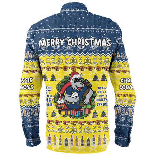 North Queensland Cowboys Christmas Custom Long Sleeve Shirt - Chrissie Spirit Long Sleeve Shirt North Queensland Cowboys Christmas Custom Long Sleeve Shirt - Chrissie Spirit Long Sleeve Shirt