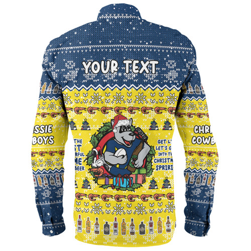 North Queensland Cowboys Christmas Custom Long Sleeve Shirt - Chrissie Spirit Long Sleeve Shirt North Queensland Cowboys Christmas Custom Long Sleeve Shirt - Chrissie Spirit Long Sleeve Shirt