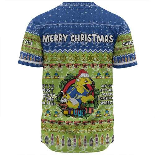 Parramatta Eels Christmas Custom Baseball Shirt - Chrissie Spirit Baseball Shirt Parramatta Eels Christmas Custom Baseball Shirt - Chrissie Spirit Baseball Shirt