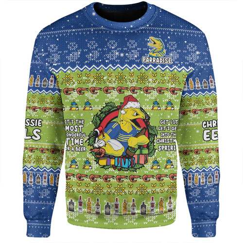 Parramatta Eels Christmas Custom Sweatshirt - Chrissie Spirit Sweatshirt