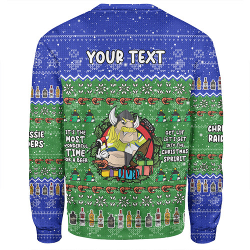 Canberra Raiders Christmas Custom Sweatshirt - Chrissie Spirit Sweatshirt Canberra Raiders Christmas Custom Sweatshirt - Chrissie Spirit Sweatshirt