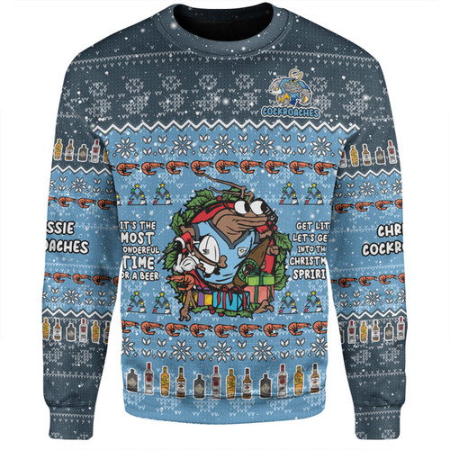 New South Wales Cockroaches Christmas Custom Sweatshirt - Chrissie Spirit Sweatshirt