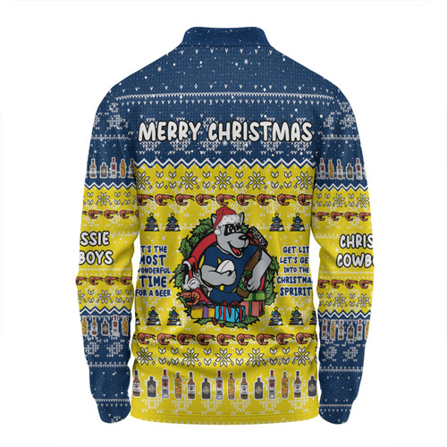 North Queensland Cowboys Christmas Custom Long Sleeve Polo Shirt - Chrissie Spirit Long Sleeve Polo Shirt North Queensland Cowboys Christmas Custom Long Sleeve Polo Shirt - Chrissie Spirit Long Sleeve Polo Shirt