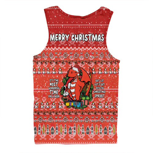 St. George Illawarra Dragons Christmas Custom Men Singlet - Chrissie Spirit Men Singlet St. George Illawarra Dragons Christmas Custom Men Singlet - Chrissie Spirit Men Singlet