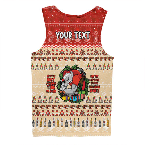 Redcliffe Dolphins Christmas Custom Men Singlet - Chrissie Spirit Men Singlet Redcliffe Dolphins Christmas Custom Men Singlet - Chrissie Spirit Men Singlet