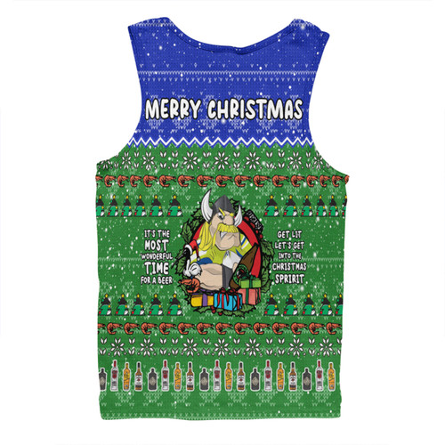Canberra Raiders Christmas Custom Men Singlet - Chrissie Spirit Men Singlet