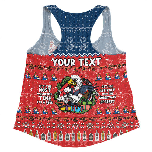 Sydney Roosters Christmas Custom Women Racerback Singlet - Chrissie Spirit Women Racerback Singlet Sydney Roosters Christmas Custom Women Racerback Singlet - Chrissie Spirit Women Racerback Singlet
