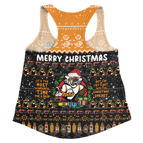 Wests Tigers Christmas Custom Women Racerback Singlet - Chrissie Spirit Women Racerback Singlet Wests Tigers Christmas Custom Women Racerback Singlet - Chrissie Spirit Women Racerback Singlet
