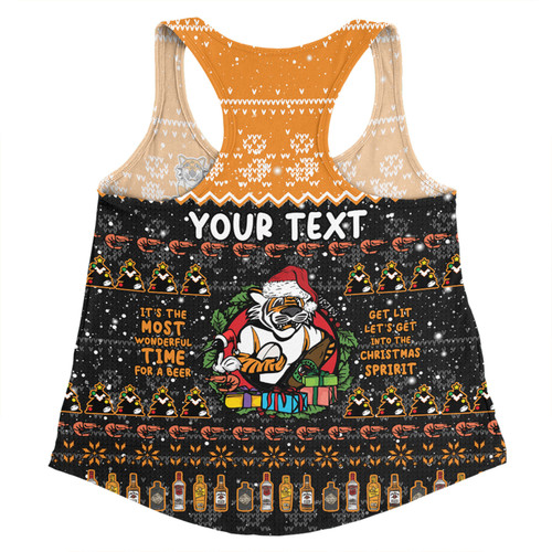 Wests Tigers Christmas Custom Women Racerback Singlet - Chrissie Spirit Women Racerback Singlet Wests Tigers Christmas Custom Women Racerback Singlet - Chrissie Spirit Women Racerback Singlet