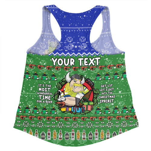 Canberra Raiders Christmas Custom Women Racerback Singlet - Chrissie Spirit Women Racerback Singlet Canberra Raiders Christmas Custom Women Racerback Singlet - Chrissie Spirit Women Racerback Singlet