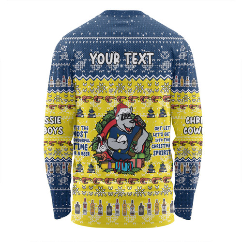 North Queensland Cowboys Christmas Custom Long Sleeve T-shirt - Chrissie Spirit Long Sleeve T-shirt North Queensland Cowboys Christmas Custom Long Sleeve T-shirt - Chrissie Spirit Long Sleeve T-shirt