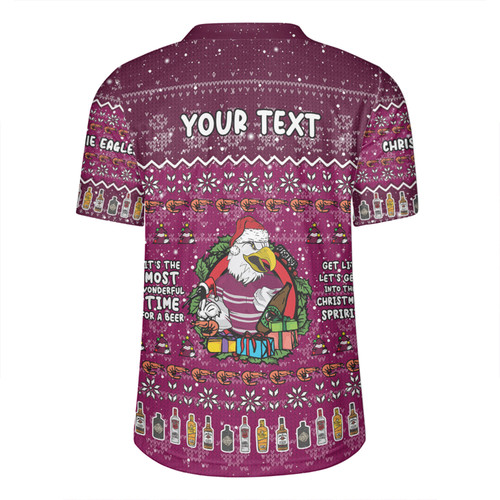 Manly Warringah Sea Eagles Christmas Custom Rugby Jersey - Chrissie Spirit Rugby Jersey Manly Warringah Sea Eagles Christmas Custom Rugby Jersey - Chrissie Spirit Rugby Jersey