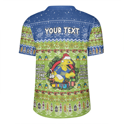 Parramatta Eels Christmas Custom Rugby Jersey - Chrissie Spirit Rugby Jersey Parramatta Eels Christmas Custom Rugby Jersey - Chrissie Spirit Rugby Jersey