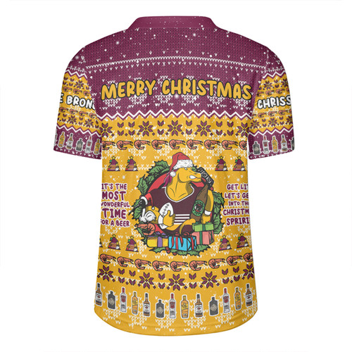 Brisbane Broncos Christmas Custom Rugby Jersey - Chrissie Spirit Rugby Jersey Brisbane Broncos Christmas Custom Rugby Jersey - Chrissie Spirit Rugby Jersey