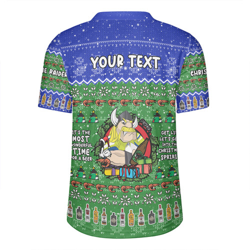 Canberra Raiders Christmas Custom Rugby Jersey - Chrissie Spirit Rugby Jersey Canberra Raiders Christmas Custom Rugby Jersey - Chrissie Spirit Rugby Jersey