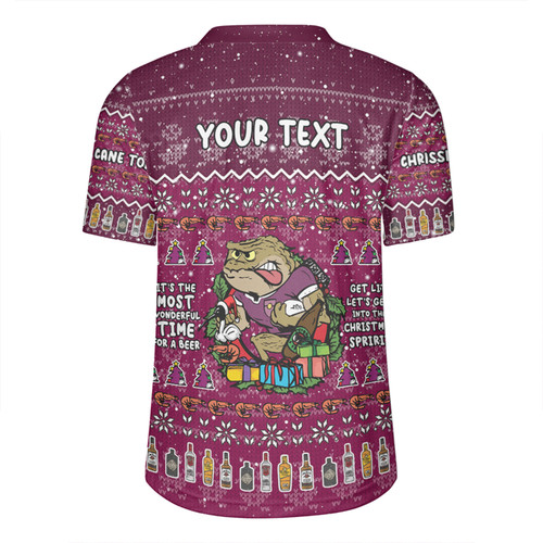 Queensland Cane Toads Christmas Custom Rugby Jersey - Chrissie Spirit Rugby Jersey Queensland Cane Toads Christmas Custom Rugby Jersey - Chrissie Spirit Rugby Jersey