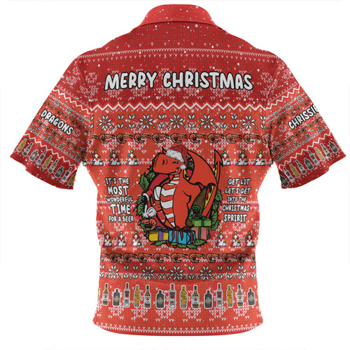 St. George Illawarra Dragons Christmas Custom Zip Polo Shirt - Chrissie Spirit Zip Polo Shirt St. George Illawarra Dragons Christmas Custom Zip Polo Shirt - Chrissie Spirit Zip Polo Shirt