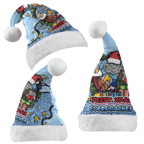 New South Wales Cockroaches Christmas Hat - Merry Christmas Our Beloved Team With Aboriginal Dot Art Pattern New South Wales Cockroaches Christmas Hat - Merry Christmas Our Beloved Team With Aboriginal Dot Art Pattern