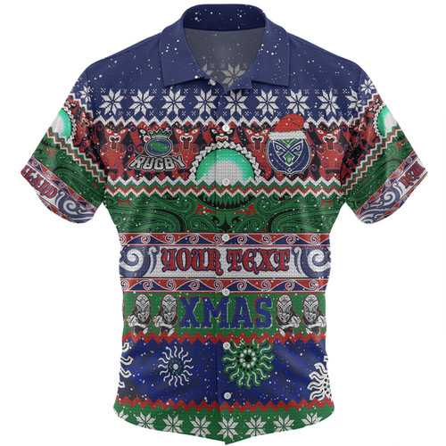 New Zealand Warriors Christmas Maori Custom Hawaiian Shirt - Indigenous Knitted Ugly Xmas Style Hawaiian Shirt New Zealand Warriors Christmas Maori Custom Hawaiian Shirt - Indigenous Knitted Ugly Xmas Style Hawaiian Shirt