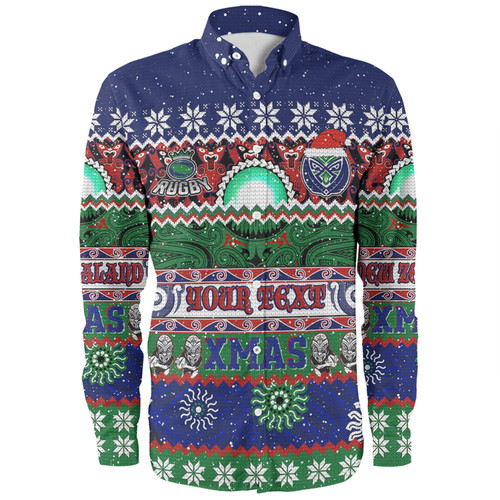 New Zealand Warriors Christmas Maori Custom Long Sleeve Shirt - Indigenous Knitted Ugly Xmas Style Long Sleeve Shirt New Zealand Warriors Christmas Maori Custom Long Sleeve Shirt - Indigenous Knitted Ugly Xmas Style Long Sleeve Shirt