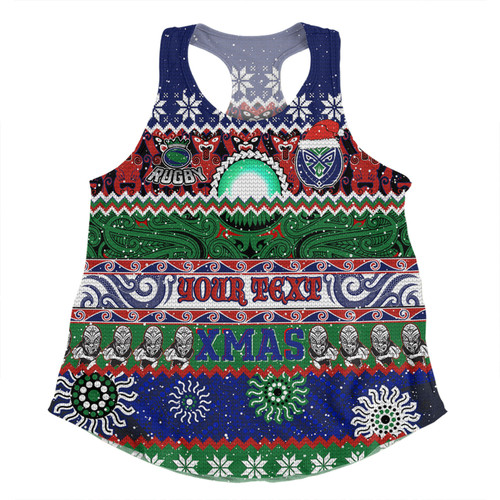New Zealand Warriors Christmas Maori Custom Women Racerback Singlet - Indigenous Knitted Ugly Xmas Style Women Racerback Singlet New Zealand Warriors Christmas Maori Custom Women Racerback Singlet - Indigenous Knitted Ugly Xmas Style Women Racerback Singlet