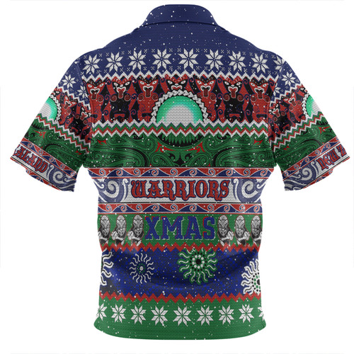 New Zealand Warriors Christmas Maori Custom Zip Polo Shirt - Indigenous Knitted Ugly Xmas Style Zip Polo Shirt New Zealand Warriors Christmas Maori Custom Zip Polo Shirt - Indigenous Knitted Ugly Xmas Style Zip Polo Shirt