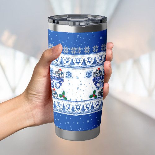 Canterbury-Bankstown Bulldogs Tumbler - Special Ugly Christmas Canterbury-Bankstown Bulldogs Tumbler - Special Ugly Christmas