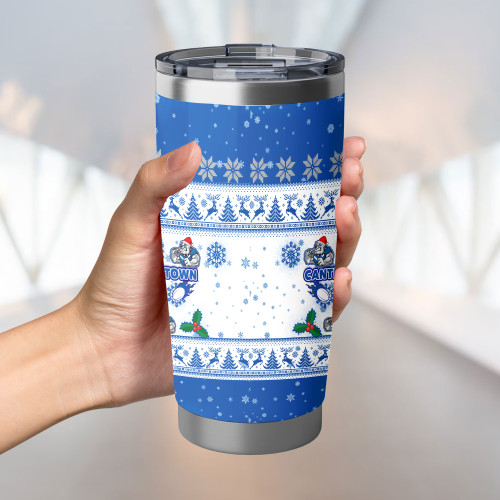Canterbury-Bankstown Bulldogs Tumbler - Special Ugly Christmas Canterbury-Bankstown Bulldogs Tumbler - Special Ugly Christmas
