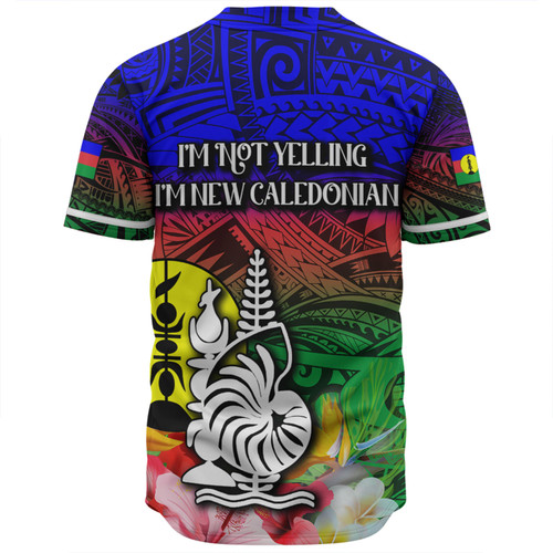 Australia  South Sea Islanders Baseball Shirt - I'm New Caledonian In Polynesian Style With Tropical Hibiscus Flowers Baseball Shirt Australia  South Sea Islanders Baseball Shirt - I'm New Caledonian In Polynesian Style With Tropical Hibiscus Flowers Baseball Shirt
