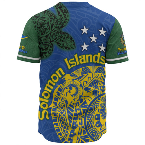 Australia  South Sea Islanders Baseball Shirt - Proud To Be Solomon Islander In Polynesian Pattern Inspired Baseball Shirt Australia  South Sea Islanders Baseball Shirt - Proud To Be Solomon Islander In Polynesian Pattern Inspired Baseball Shirt
