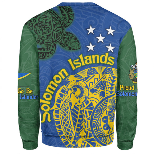 Australia  South Sea Islanders Sweatshirt - Proud To Be Solomon Islander In Polynesian Pattern Inspired Sweatshirt Australia  South Sea Islanders Sweatshirt - Proud To Be Solomon Islander In Polynesian Pattern Inspired Sweatshirt