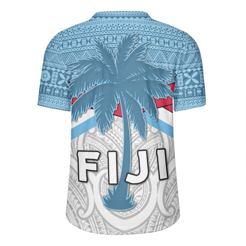Australia South Sea Islanders Rugby Jersey - Fiji In Fijian Tapa Pattern Coat Of Arms Symbol Rugby Jersey Australia South Sea Islanders Rugby Jersey - Fiji In Fijian Tapa Pattern Coat Of Arms Symbol Rugby Jersey