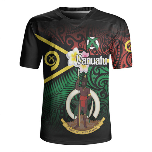 Australia  South Sea Islanders Rugby Jersey - Vanuatu Special Original Flag In Polynesian Style Rugby Jersey