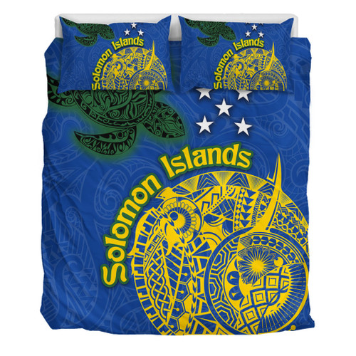 Australia  South Sea Islanders Bedding Set - Proud To Be Solomon Islander In Polynesian Pattern Inspired Bedding Set Australia  South Sea Islanders Bedding Set - Proud To Be Solomon Islander In Polynesian Pattern Inspired Bedding Set