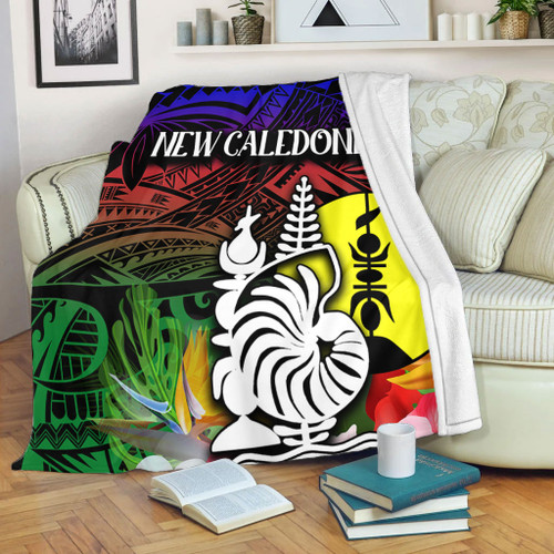 Australia  South Sea Islanders Blanket - I'm New Caledonian In Polynesian Style With Tropical Hibiscus Flowers Blanket Australia  South Sea Islanders Blanket - I'm New Caledonian In Polynesian Style With Tropical Hibiscus Flowers Blanket