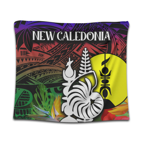 Australia  South Sea Islanders Tapestry - I'm New Caledonian In Polynesian Style With Tropical Hibiscus Flowers Tapestry Australia  South Sea Islanders Tapestry - I'm New Caledonian In Polynesian Style With Tropical Hibiscus Flowers Tapestry