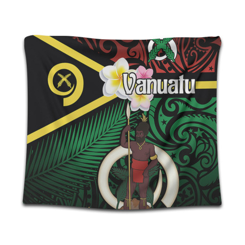 Australia  South Sea Islanders Tapestry - Vanuatu Special Original Flag In Polynesian Style Tapestry Australia  South Sea Islanders Tapestry - Vanuatu Special Original Flag In Polynesian Style Tapestry