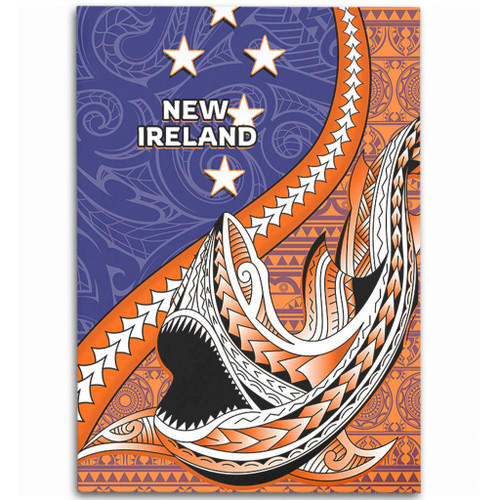Australia  South Sea Islanders Area Rug - New Ireland Flag With Polynesian Shark Pattern Area Rug Australia  South Sea Islanders Area Rug - New Ireland Flag With Polynesian Shark Pattern Area Rug