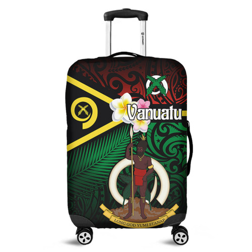 Australia  South Sea Islanders Luggage Cover - Vanuatu Special Original Flag In Polynesian Style Luggage Cover Australia  South Sea Islanders Luggage Cover - Vanuatu Special Original Flag In Polynesian Style Luggage Cover