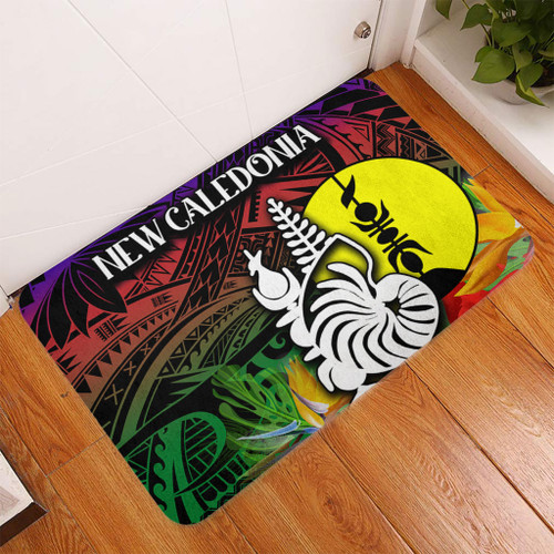 Australia  South Sea Islanders Doormat - I'm New Caledonian In Polynesian Style With Tropical Hibiscus Flowers Doormat Australia  South Sea Islanders Doormat - I'm New Caledonian In Polynesian Style With Tropical Hibiscus Flowers Doormat