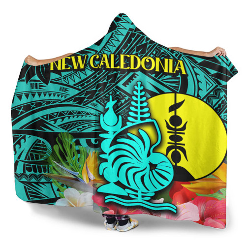 Australia  South Sea Islanders Hooded Blanket - I'm New Caledonian With Polynesian Tropical Style Hooded Blanket Australia  South Sea Islanders Hooded Blanket - I'm New Caledonian With Polynesian Tropical Style Hooded Blanket