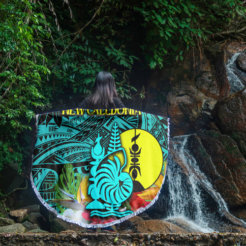 Australia  South Sea Islanders Beach Blanket - I'm New Caledonian With Polynesian Tropical Style Beach Blanket Australia  South Sea Islanders Beach Blanket - I'm New Caledonian With Polynesian Tropical Style Beach Blanket